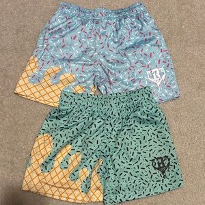 Baseball Lifestyle 101 Ice Cream Shorts Boys Size Small YS